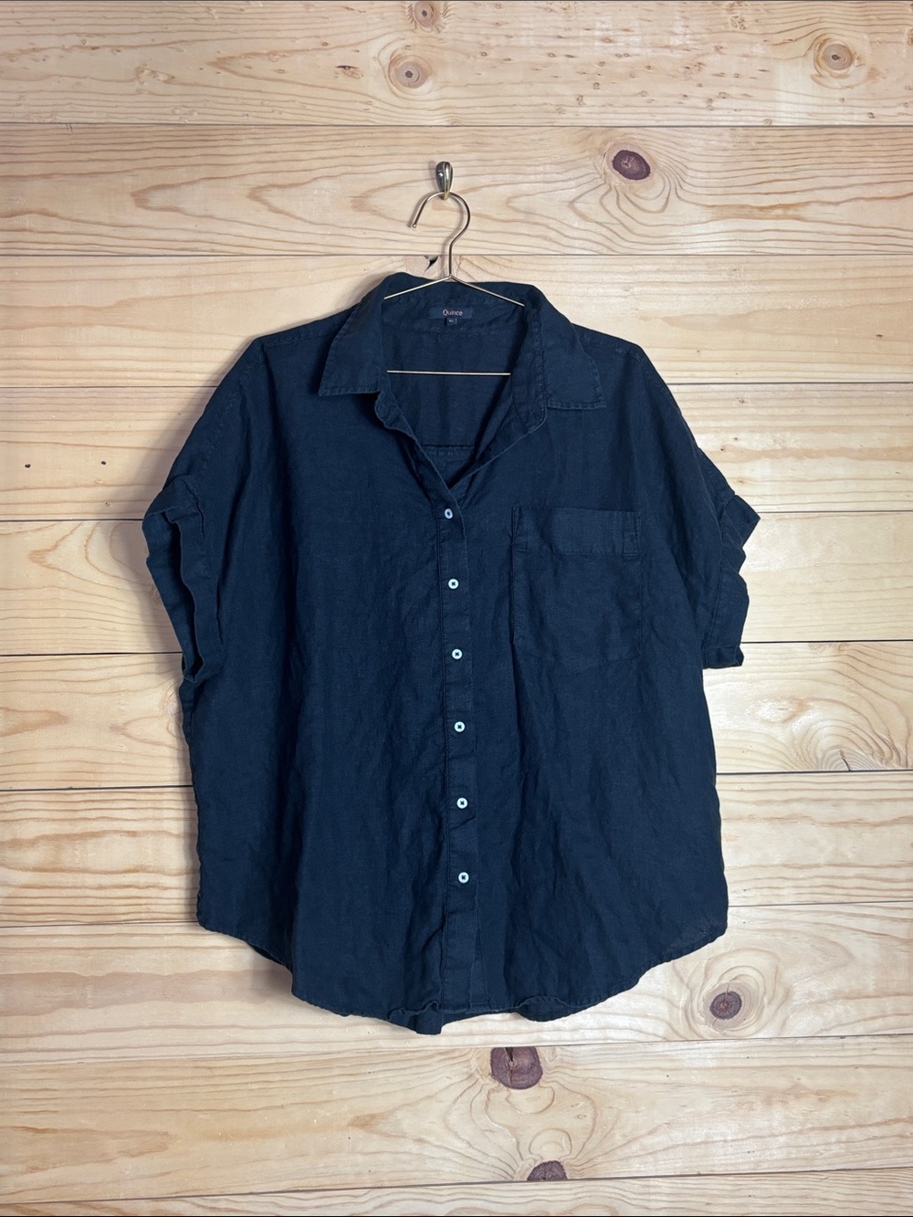 Quince European linen camp shirt XL